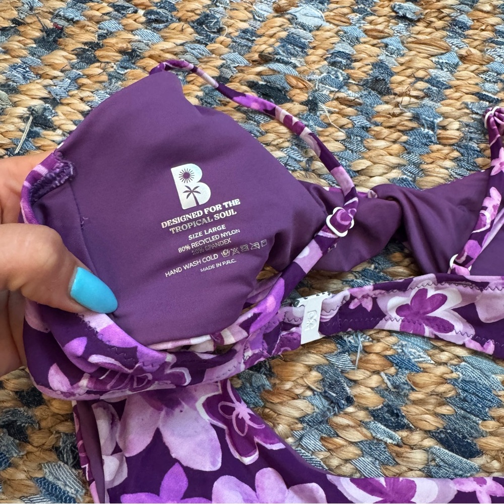Blackbough Floral Purple Bikini Set - Picture 7 of 7